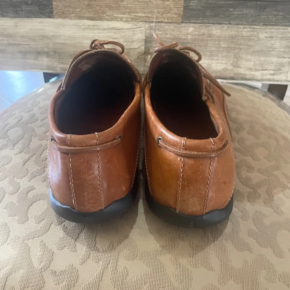 Sebago Bennington Casual Tan Leather Driving Mocs Loafers Mens 13M 74851